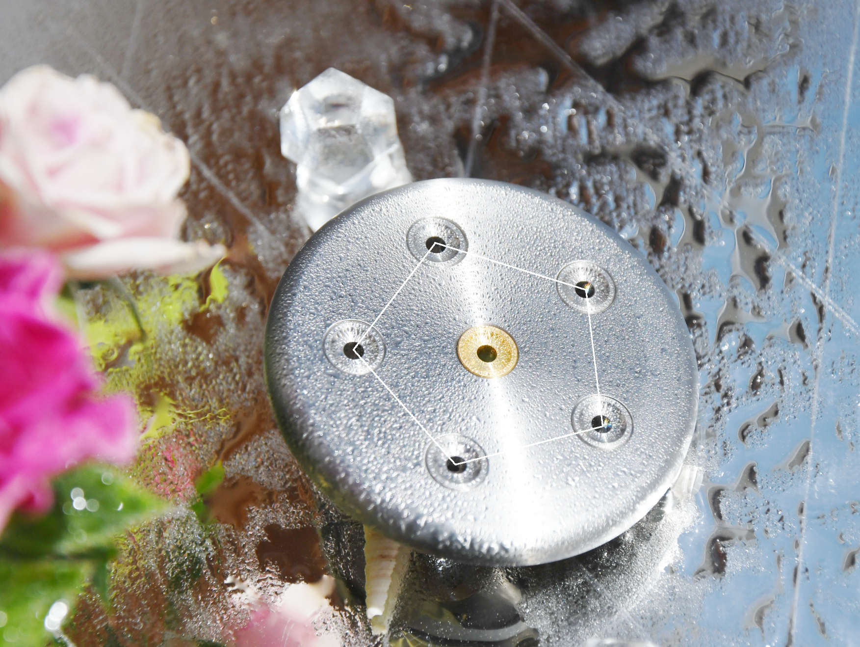 Aquadea Kristallwirbel-Dusche Gioia Verde Venusblume