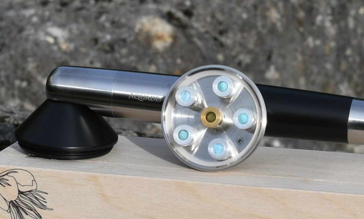 Larimar 6 titanium-platinum – view of the vortex chambers