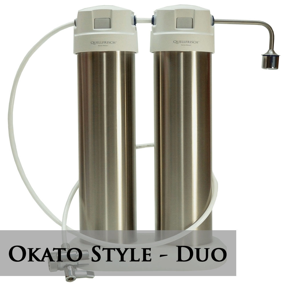 Auftischfilter Okato® Style "Duo" / "Trio" | Schadstoff- und Keimfilterung bei Leitungswasser