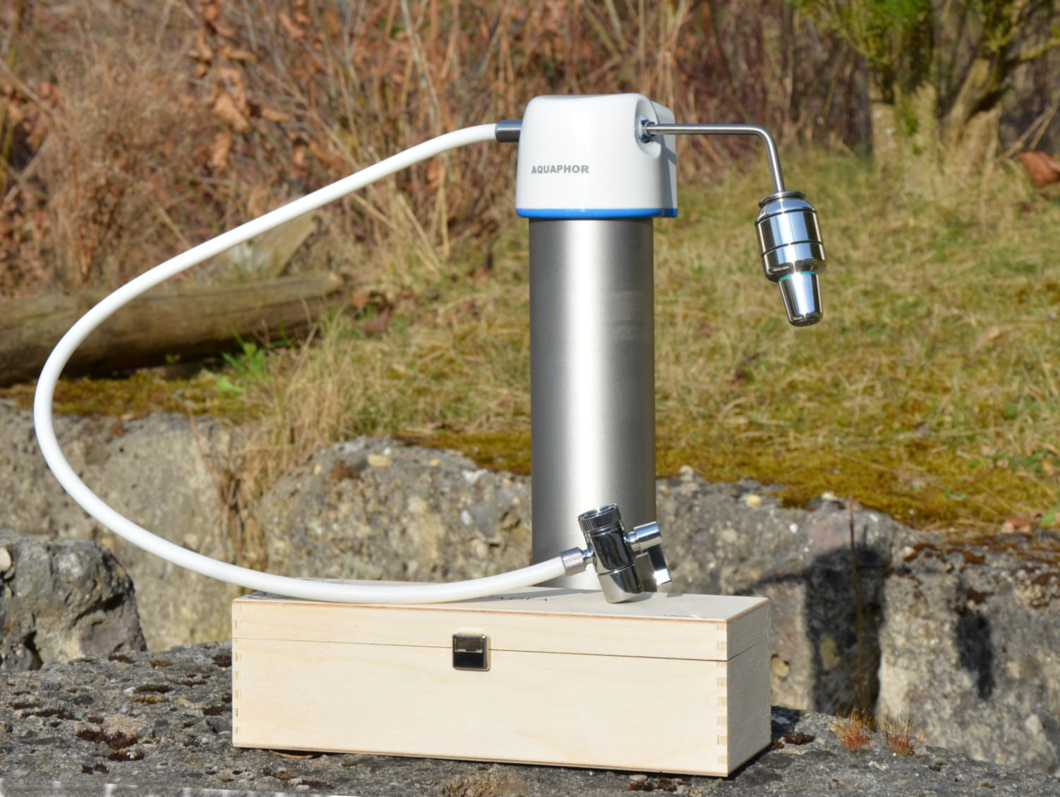 Auftischfilter Okato® Style mit Trinity-Silber Kristallwirbler | Licht. Struktur. Lebendigkeit.