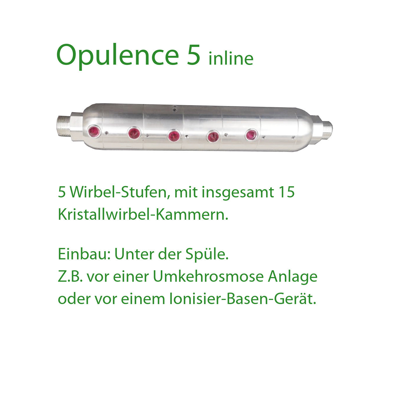 Inline "Trinity" & "Opulence" | Silber | Einbau unter der Spüle oder vor Geräten