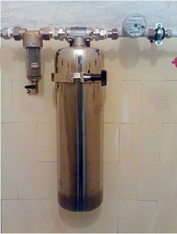Aquadea® Vik Edelstahl-Hausfilter groß - bis 25 L/Min | Kaltwasser