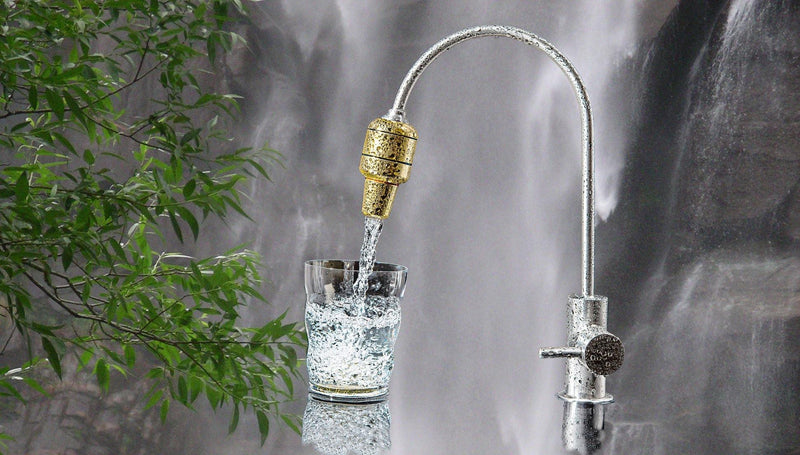 Kristall-Wirbelkammer Wasserverwirbler LifeSource "Trinity" | Gold - AQUADEA GmbH