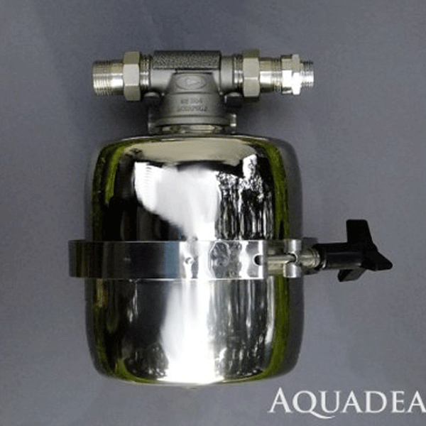 Aquadea® Dusch-Filter 12 Liter aus Edelstahl mit patentierter 2 Stufen Filterung - AQUADEA GmbH