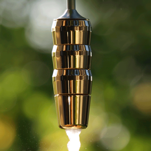 Kristallwirbel®-Kammer Wasserverwirbler LifeSource "Empowerment" | Gold-Titan | Basis-Einheit - AQUADEA GmbH