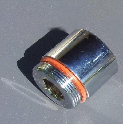 M22x1 Innengewinde x M22x1 AG | Adapter M22 AG x M22 IG, verchromt 