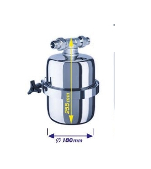 Aquadea® Dusch-Filter 12 Liter aus Edelstahl mit patentierter 2 Stufen Filterung - AQUADEA GmbH