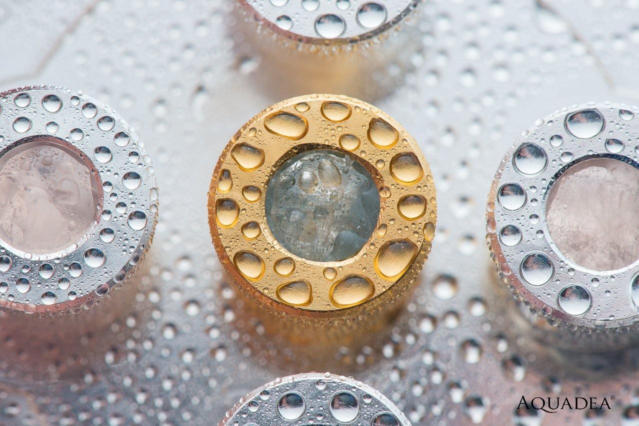 Kristallwirbel®-Kammer Duschkopf LifePower "Silamarine 5" | Silber - AQUADEA GmbH