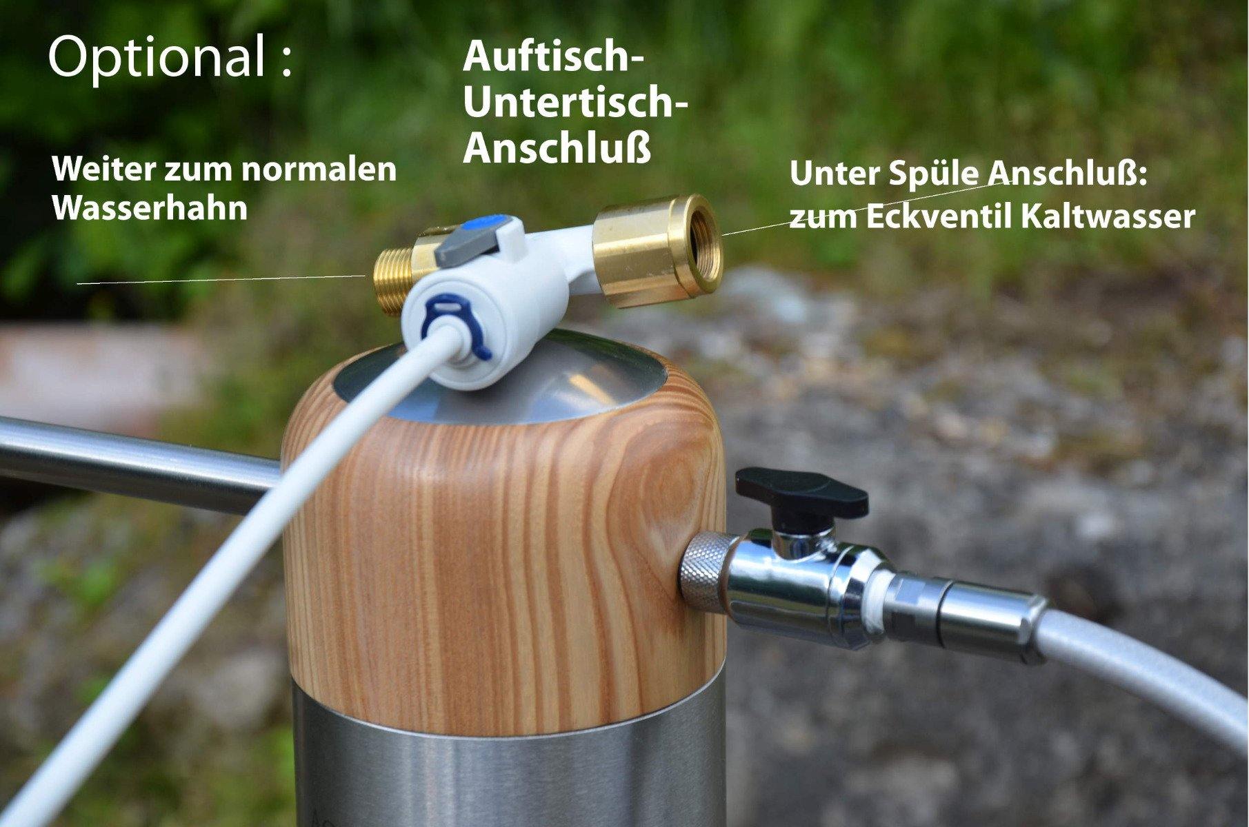 AUFTISCHFILTER "OKATO NATURE" | DESIGN-FILTER | SCHADSTOFF- UND KEIMFILTERUNG | HOLZ & EDELSTAHL - AQUADEA GmbH
